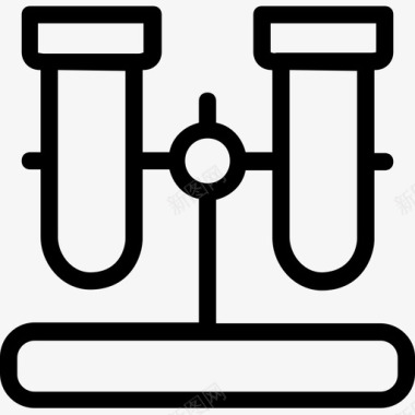 素质培养试管培养管实验图标