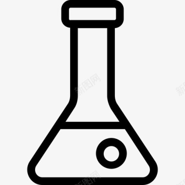 科学和技术烧瓶化学品锥形瓶图标