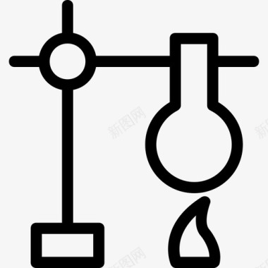 科学小实验实验烧瓶实验室研究图标