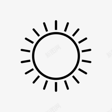 晴天图标太阳晴空晴天图标