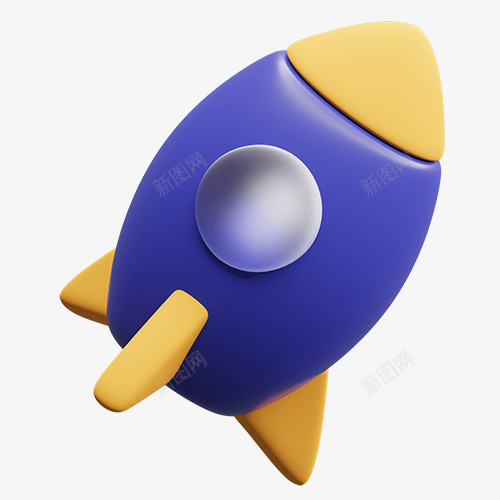 火箭3D卡通图标图png免抠素材_88icon https://88icon.com 火箭 卡通 图标 标图