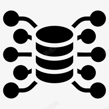 矢量仓库数据库网络数据仓库数据库架构图标