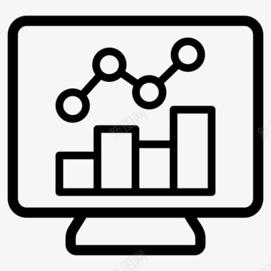 调查数据网络统计数据分析市场调查图标