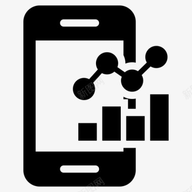 相关握手移动分析营销研究在线分析图标