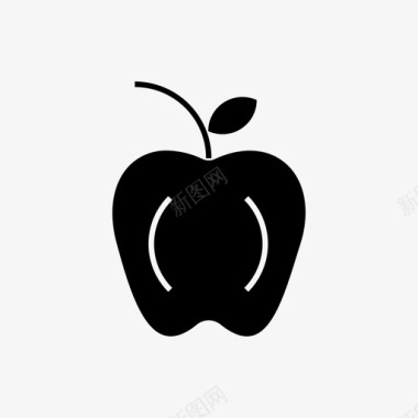 苹果水果营养图标