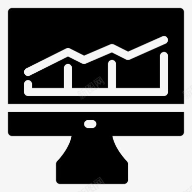 创意商务图表统计分析图表图标