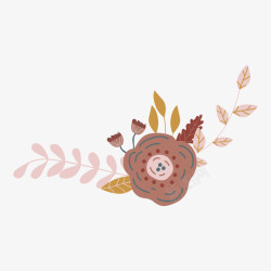 蝴蝶花环花卉梦幻童话森林系水印透明免扣图贴图平面设素材