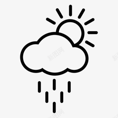 云服务器云太阳云计算云服务器图标