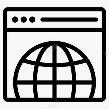 国际网站公司网站全球网页图标