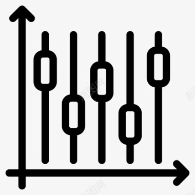 方框图烛台图数据图表图标