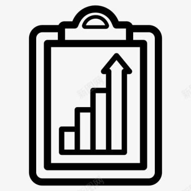 项目报告PPT业务报告财务报告增长分析图标