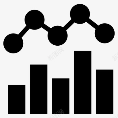 创意图表信息趋势分析信息图线图图标