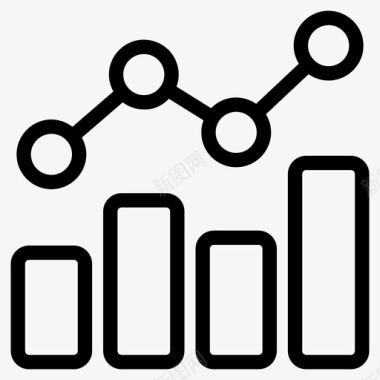 信息分析表趋势分析信息图表线图图标