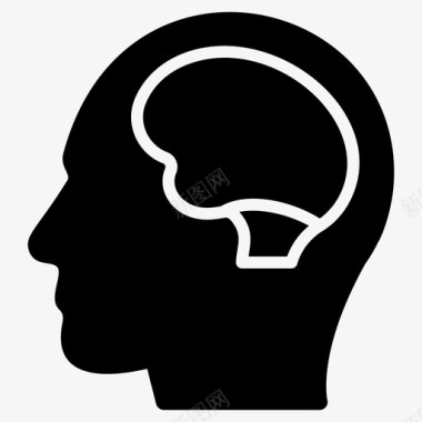 人脑图片人脑身体器官思维图标