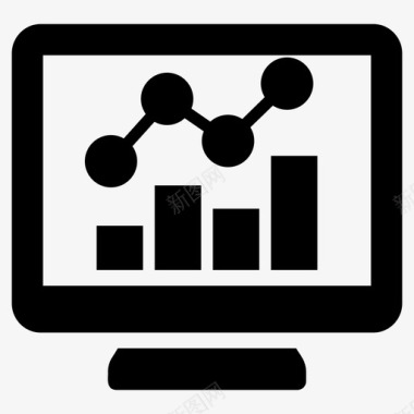 矢量统计数据网络统计数据分析市场调查图标