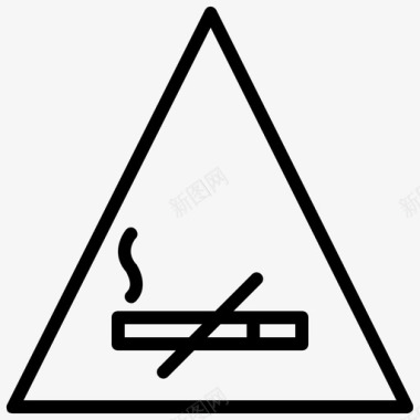 禁止命令禁止吸烟警告应用程序图标