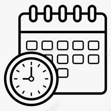 年表时间表日历年表图标