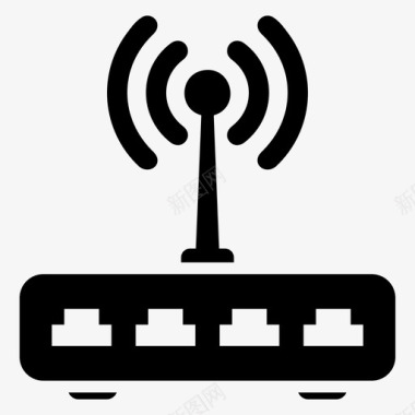 无线路由器促销wifi路由器互联网设备调制解调器图标