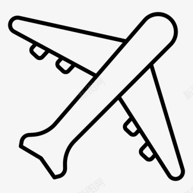 飞机交通工具旅行图标