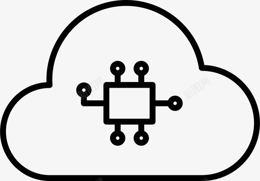 云服务器云计算云服务器数据库图标