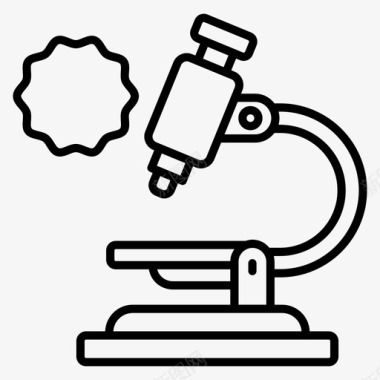 老师教学显微镜实验仪器实验设备图标