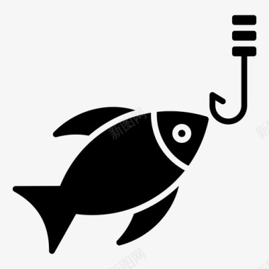 钓鱼捕鱼打鱼图标