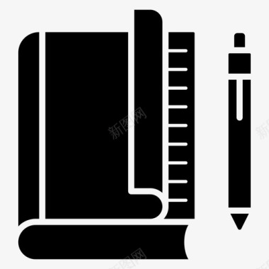 产品目录手册教育手册书籍写作作业本图标