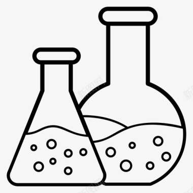 暑期社会实践实验室化学烧瓶化学测试图标