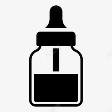 润发油瓶润发剂液体瓶图标