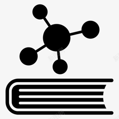 知识教育化学书化学知识化学教育图标