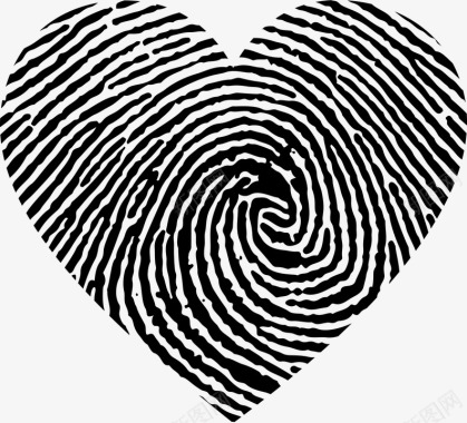 心爱指纹免费矢量图形Pixabay图标