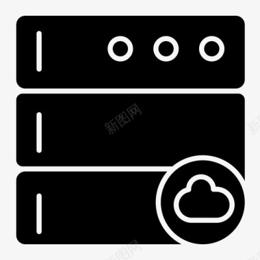 云服务器云数据库服务器图标