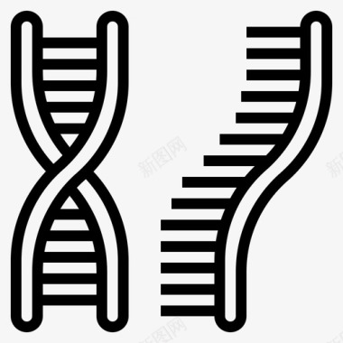小病毒病毒dna或rna遗传学基因组学图标