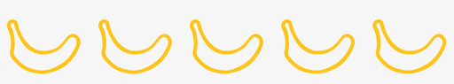 黄色黄色香蕉线型2图标