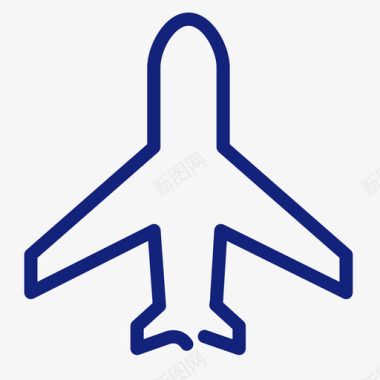 交通工具飞机飞机场图标
