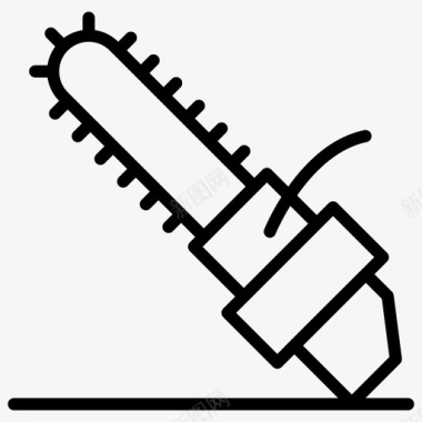 木电锯木工工具切割工具图标