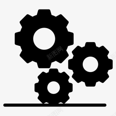 建筑装潢类齿轮应用工具配置图标