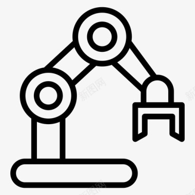 技术素材机械臂工业机械臂工业机器人图标