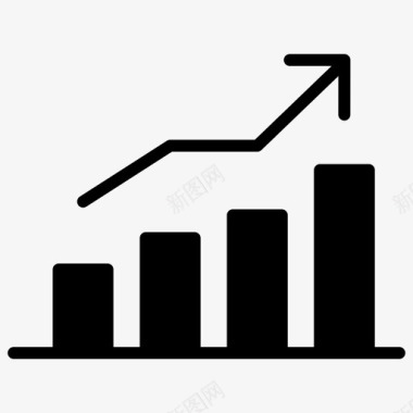 钥匙PNG图增长图业务增长业务统计图标