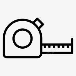 施工icon卷尺施工卷尺量尺高清图片
