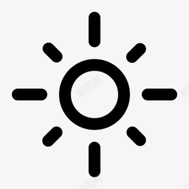 太阳元素天空图标