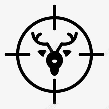 鹿动物狩猎动物聚焦鹿聚焦图标