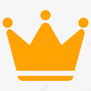 认证标识皇冠王冠会员身份等级认证面性图标