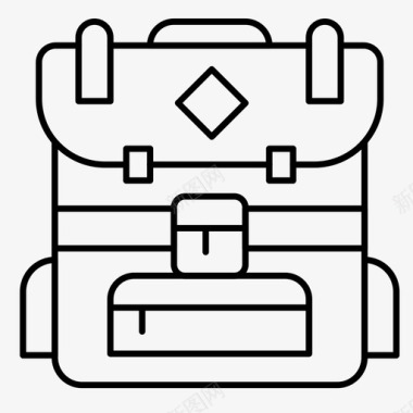 背包模特包背包野营图标