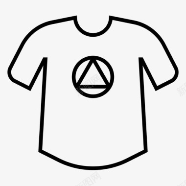 圆圈标志t恤圆圈衣服图标