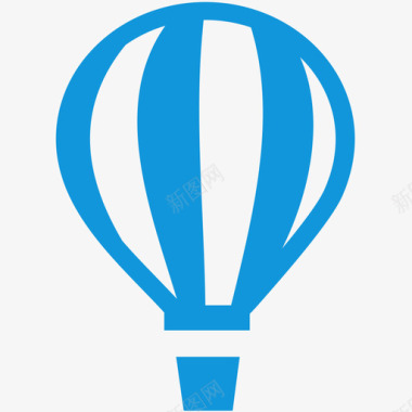 创意热气球背景热气球图标