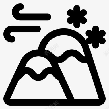 高地山圣诞节高地图标