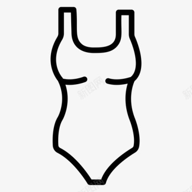 泳衣沙滩服连体泳衣图标