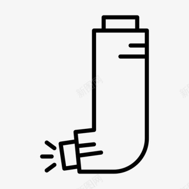 江口醇吸入器沙丁胺醇哮喘吸入器图标