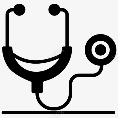 卫生保健和医疗听诊器医生工具医疗检查图标